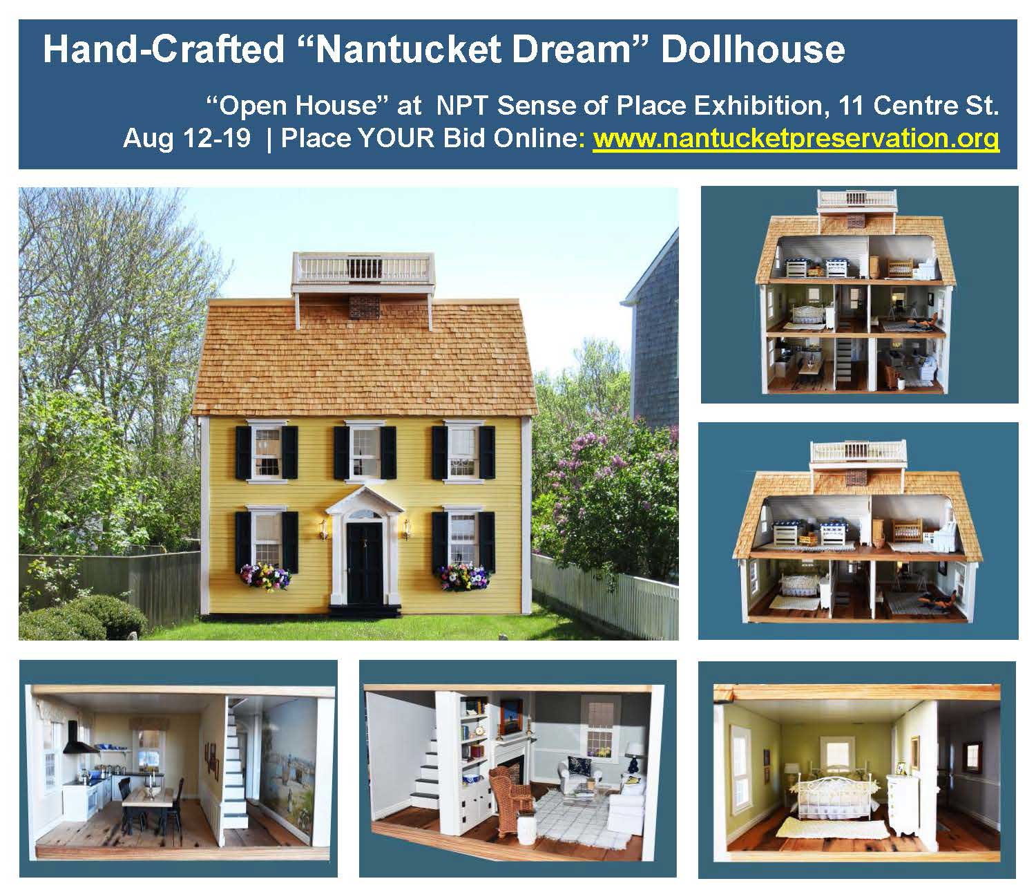 Hand-Crafted "Nantucket Dream" Dollhouse