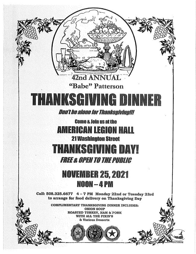 Thanksgiving Dinner at the American Legion Hall