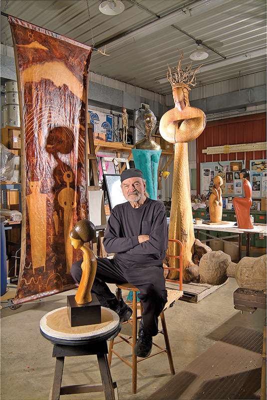 david hostetler sculptor studio wood carvings